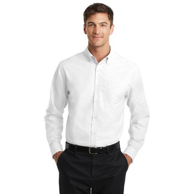 Port Authority® Tall SuperPro™ Oxford Shirt.