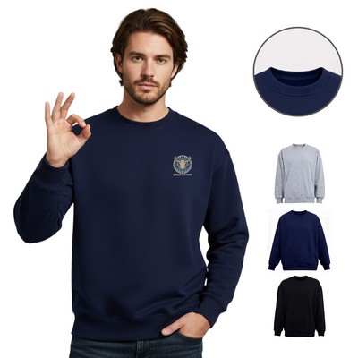 Unisex 10.5oz Cotton Pre-Shrunk Crewneck